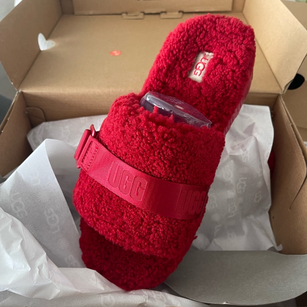 Brand new: still in box UGG Fluffita Red size 8